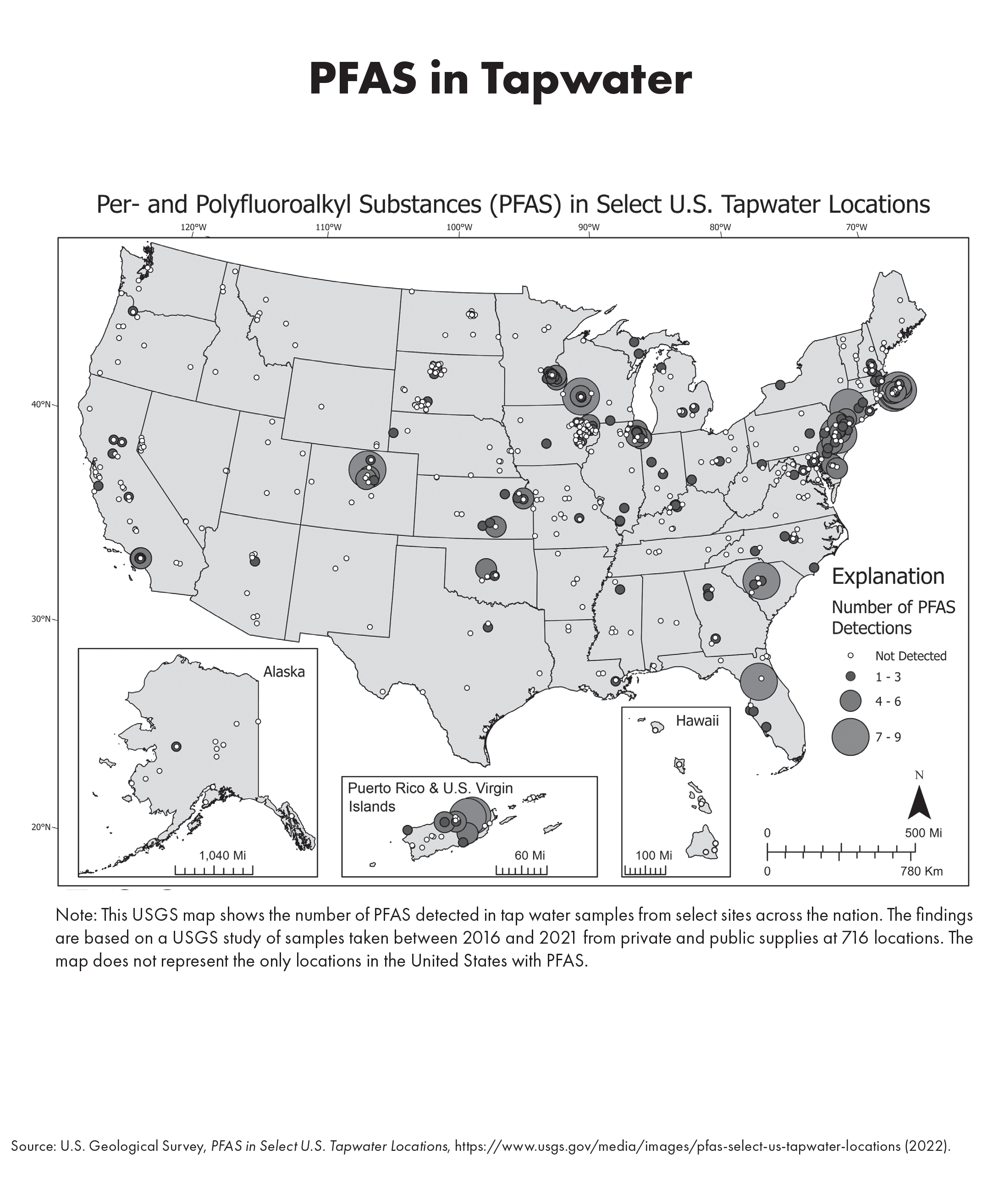 PFAS in Tapwater (map)